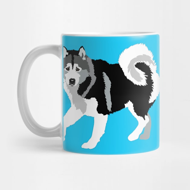 Alaskan Malamute Husky Dog by HotPinkStudio.Me